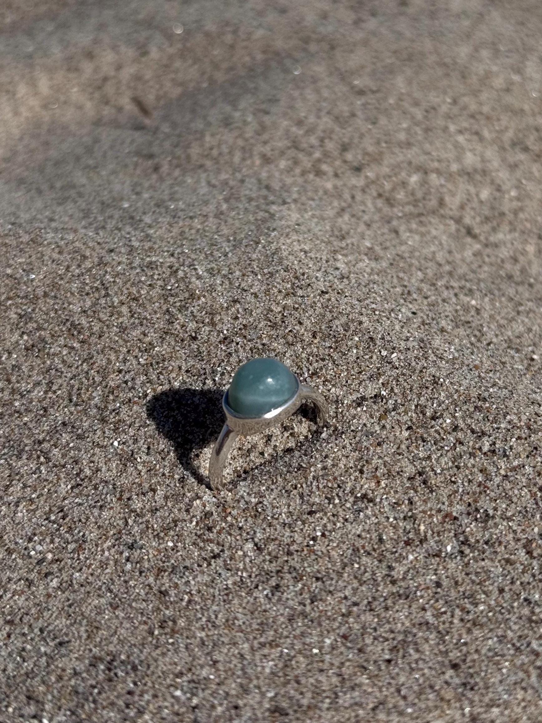 Guatemalan Blue Jade Ring