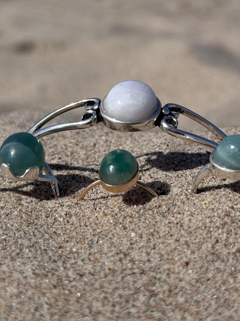 African Green Jade Ring